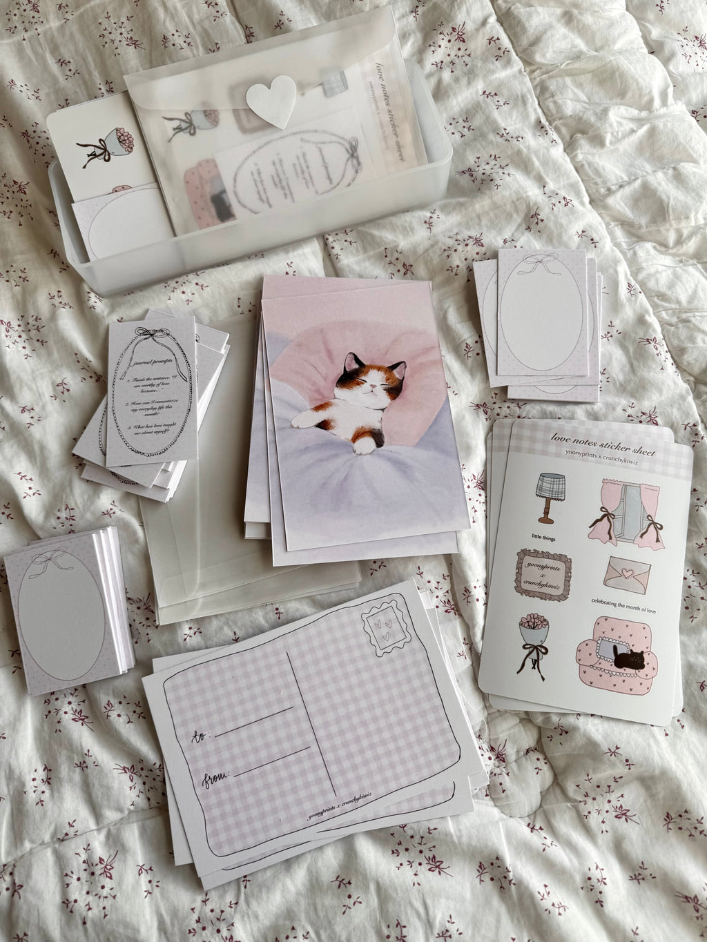 love notes prints & sticker set💌