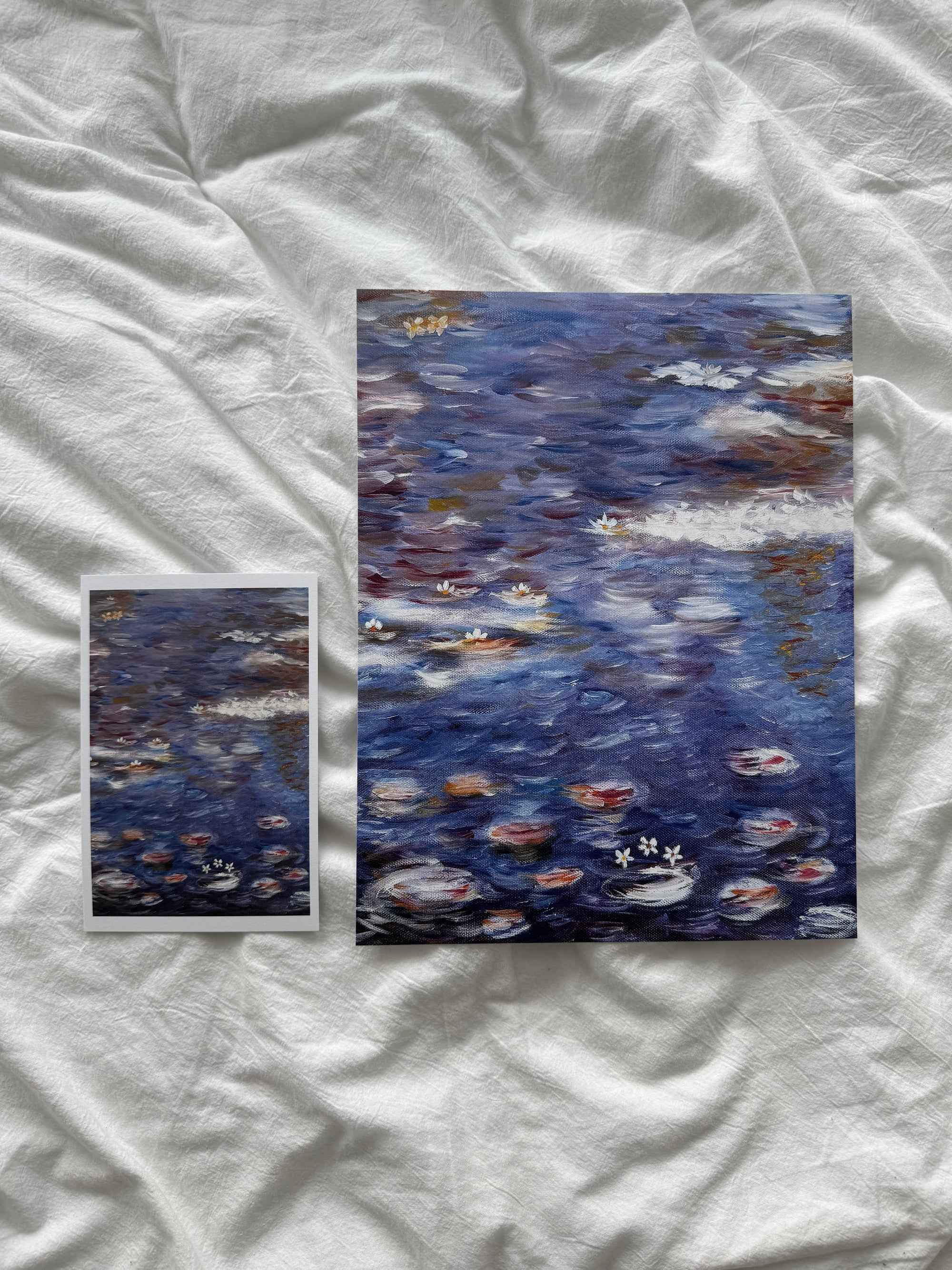 "ode to water lilies" print