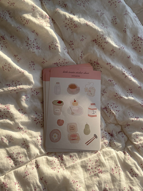 "little treats" sticker sheet