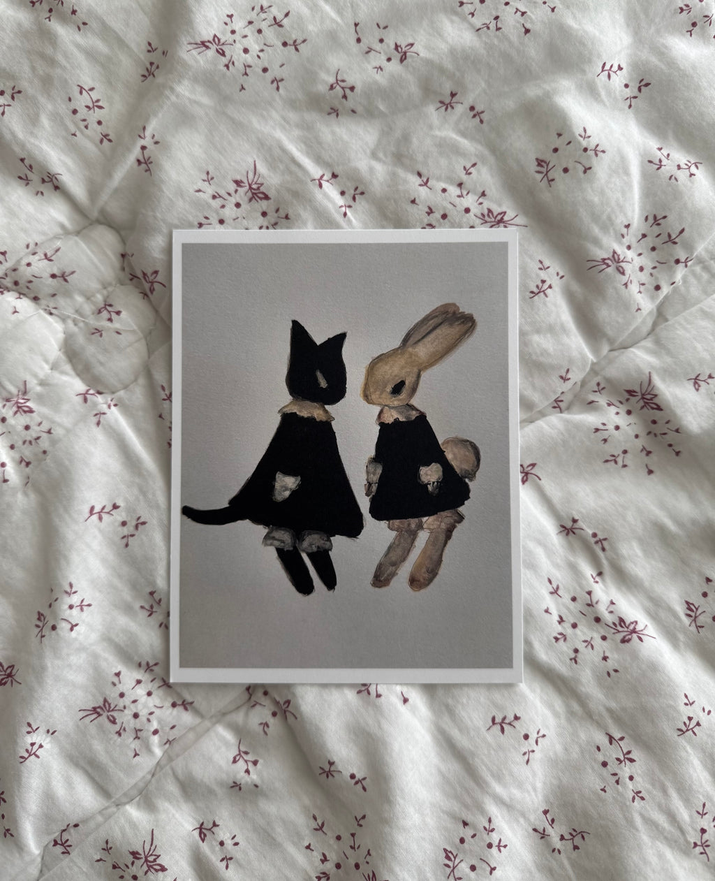cat & bunny print
