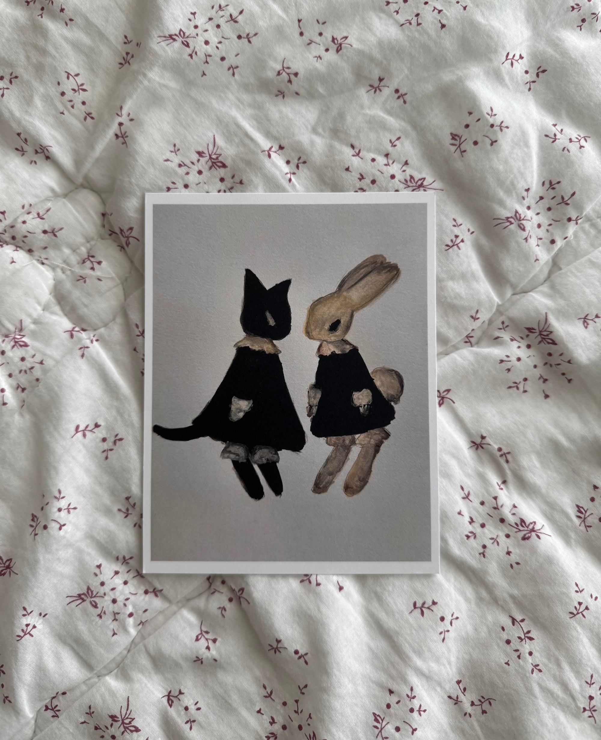 cat & bunny print