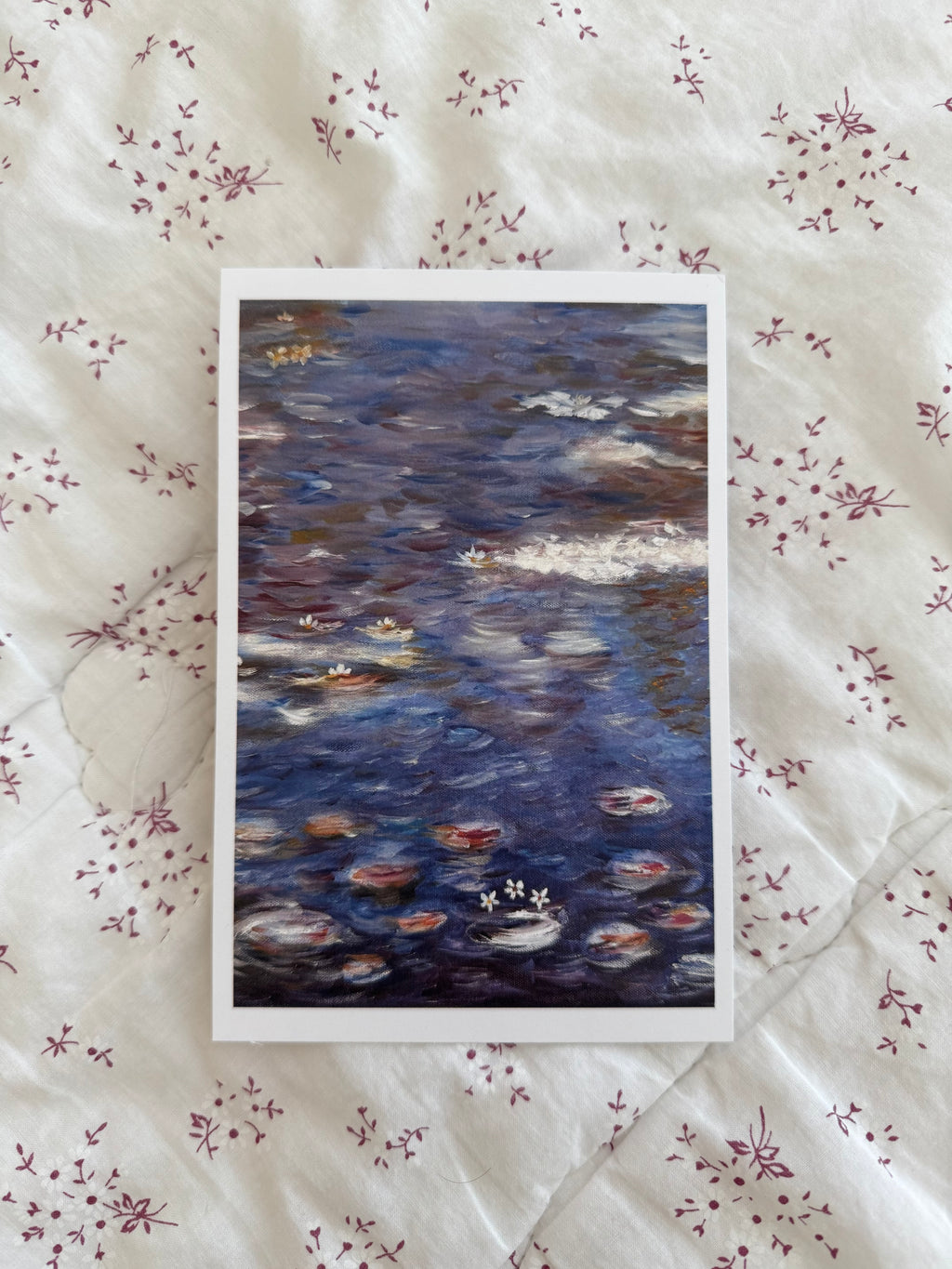 "ode to water lilies" print