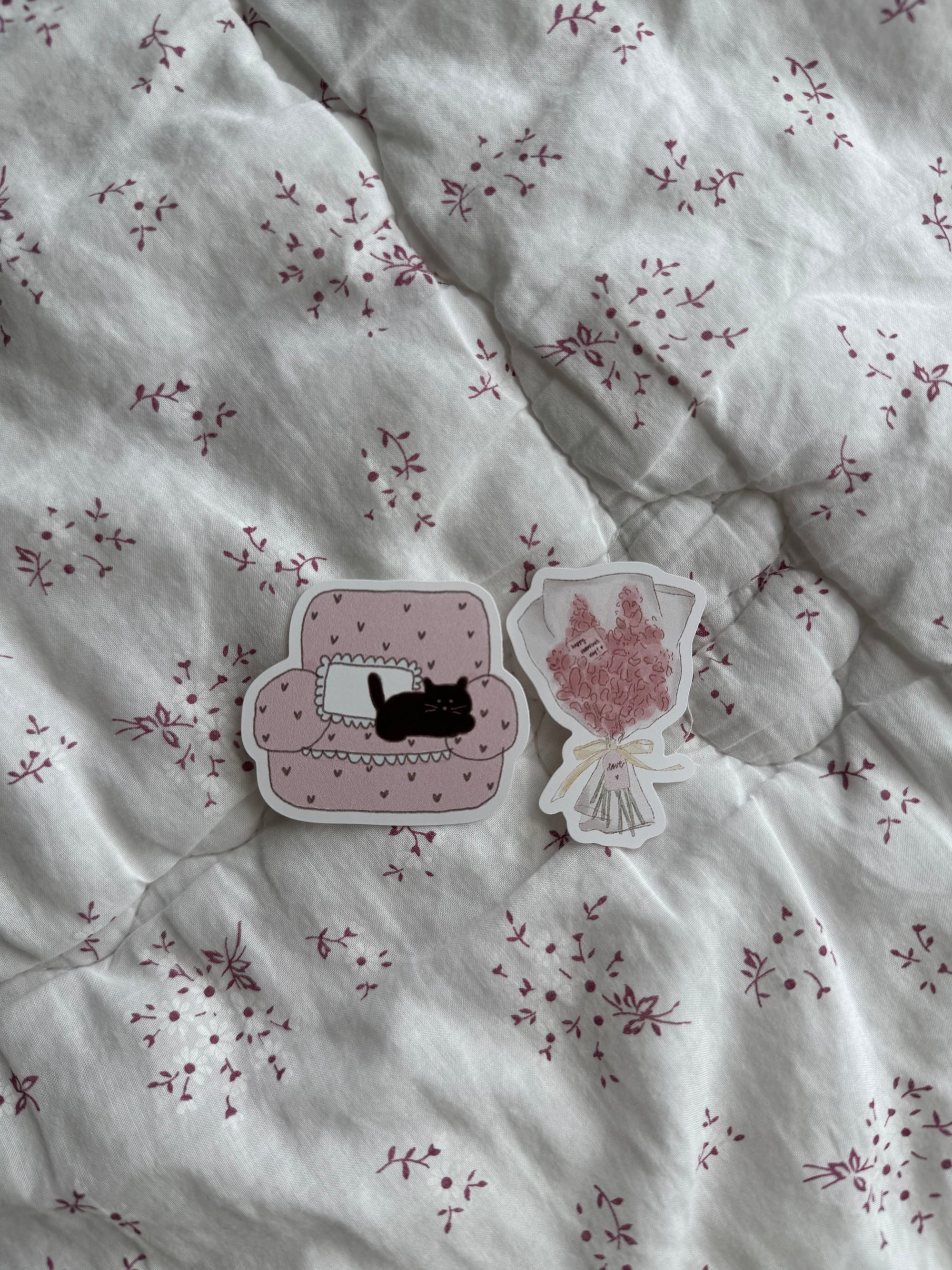 february sticker duo