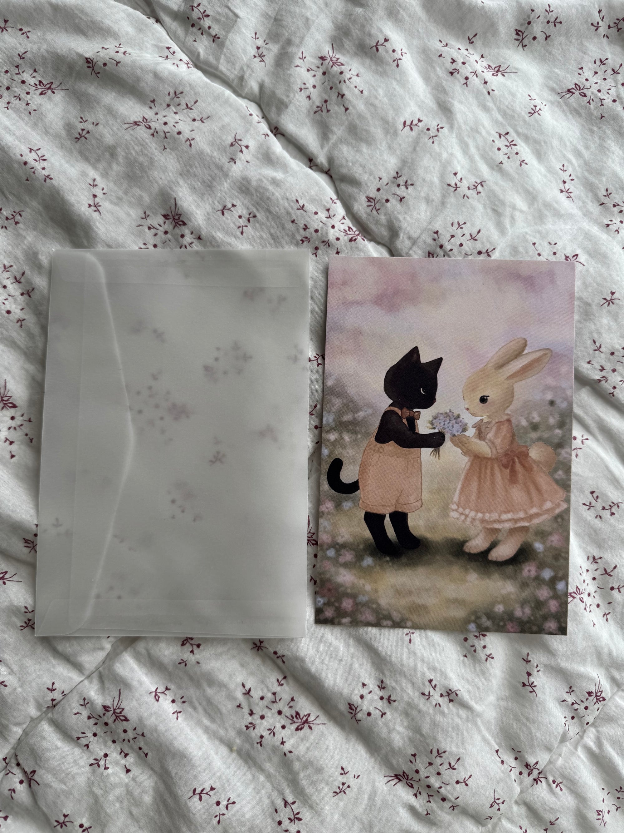 cat & bunny print