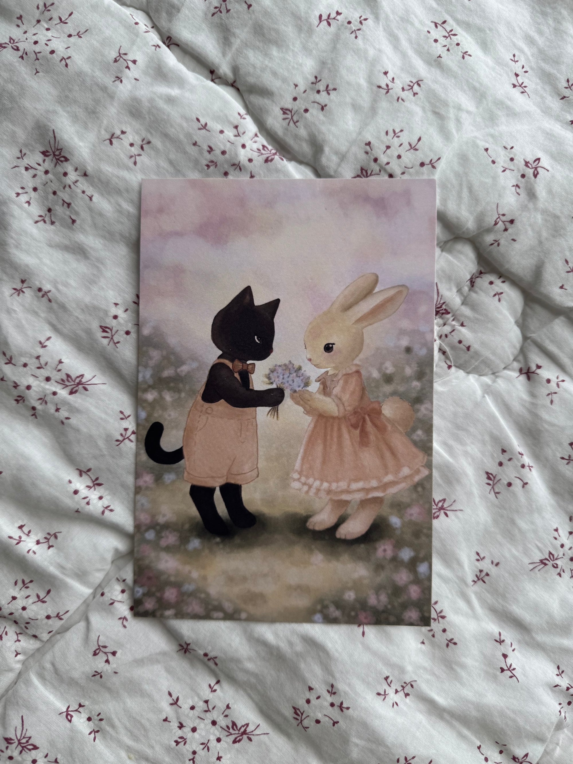 cat & bunny print