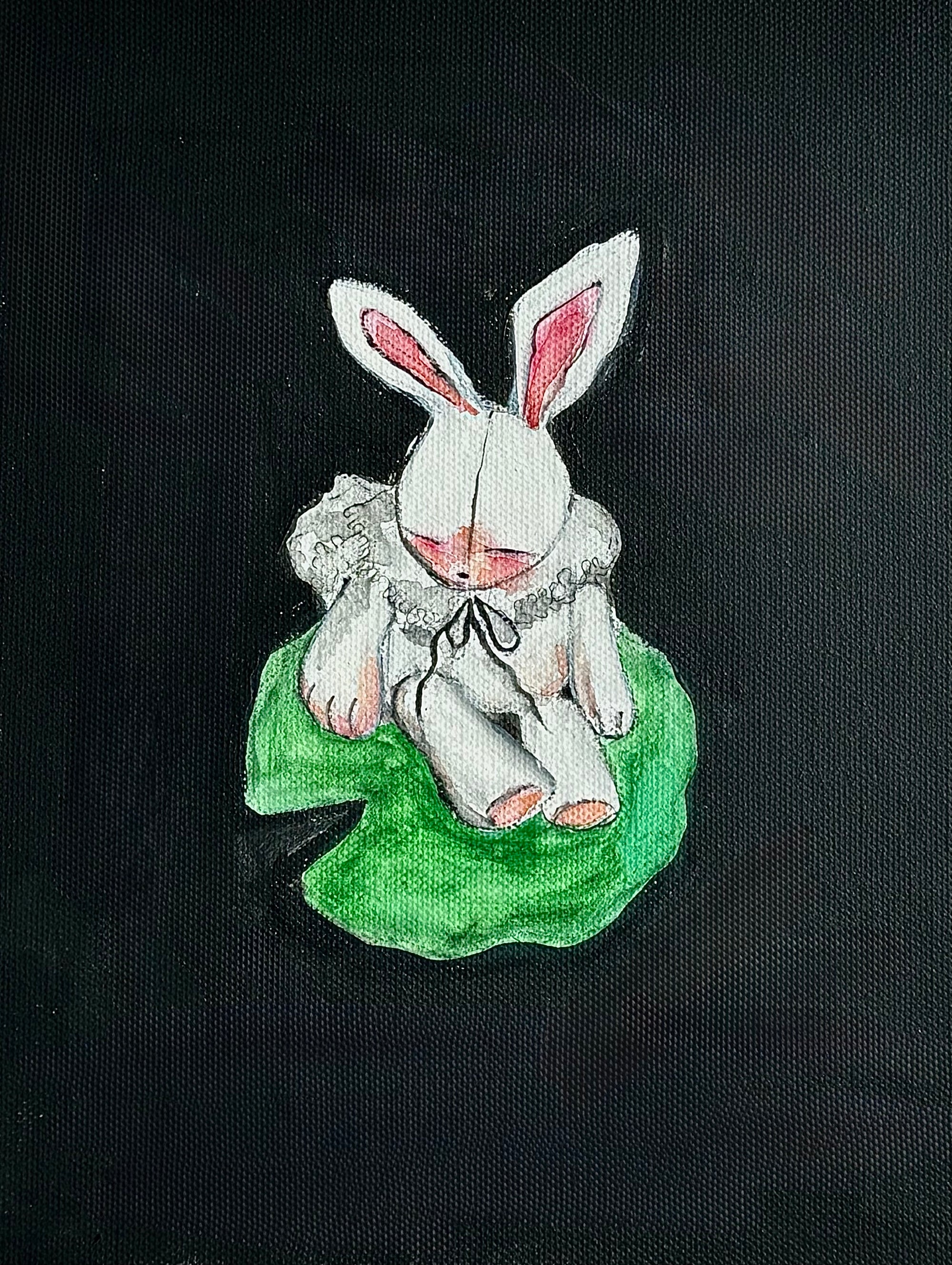 lily pad bunny 4x5 print