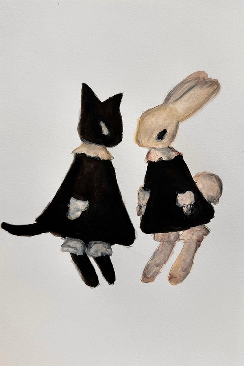 cat & bunny print