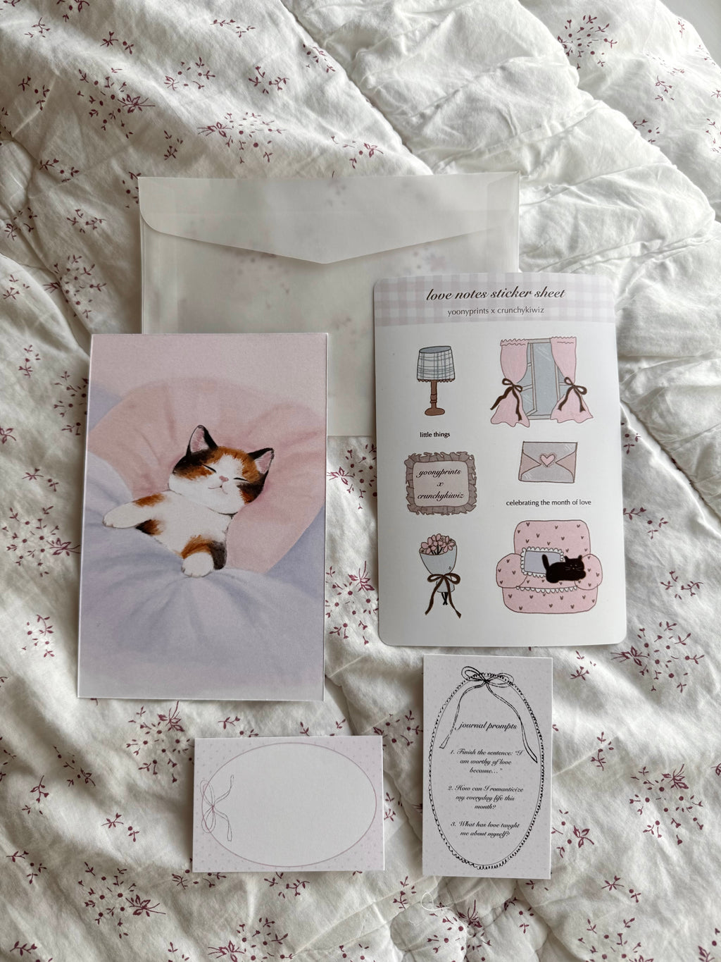 love notes prints & sticker set💌