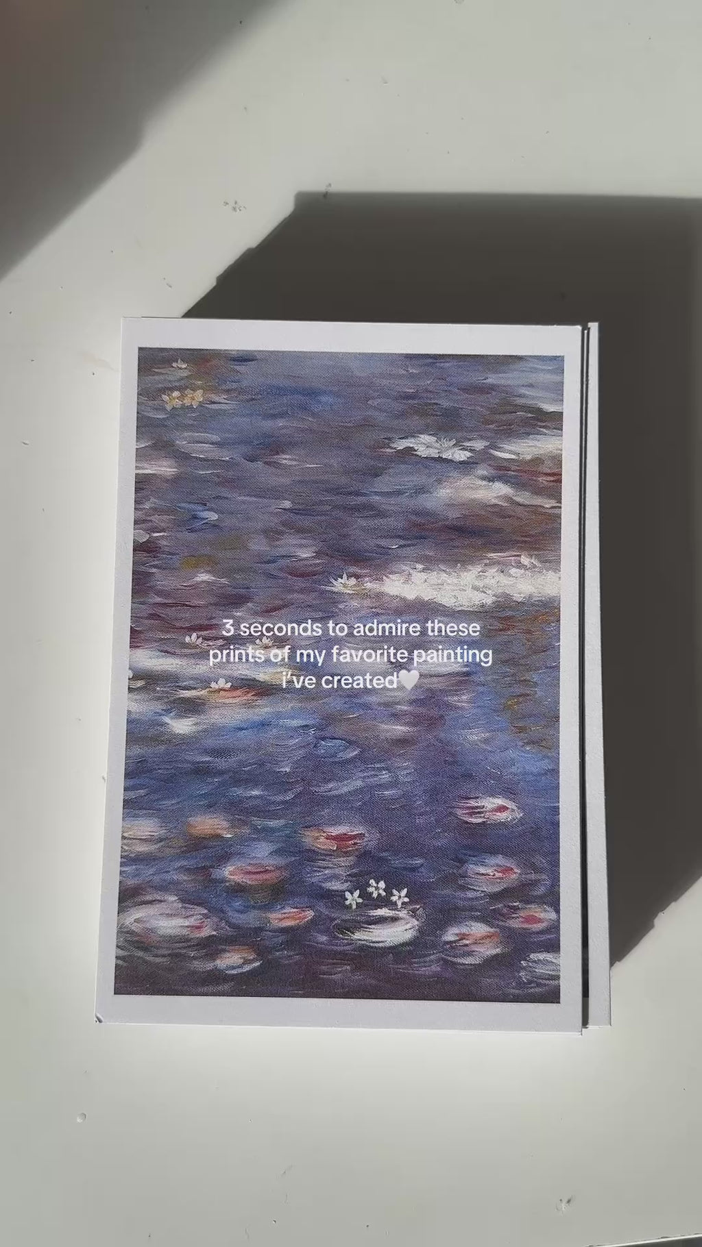 "ode to water lilies" 4x6 print